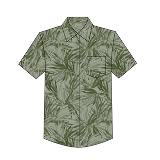 Men's Fan Palm Sage Short Sleeve Shirt